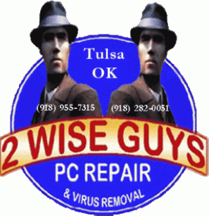 2 Wise Guys PC Repair Logo