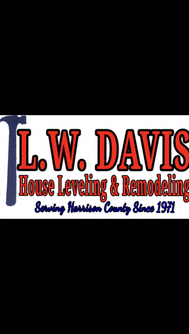 L.W. Davis Foundation and House Leveling Logo