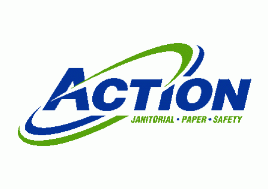 Action Janitorial Paper Safety Logo