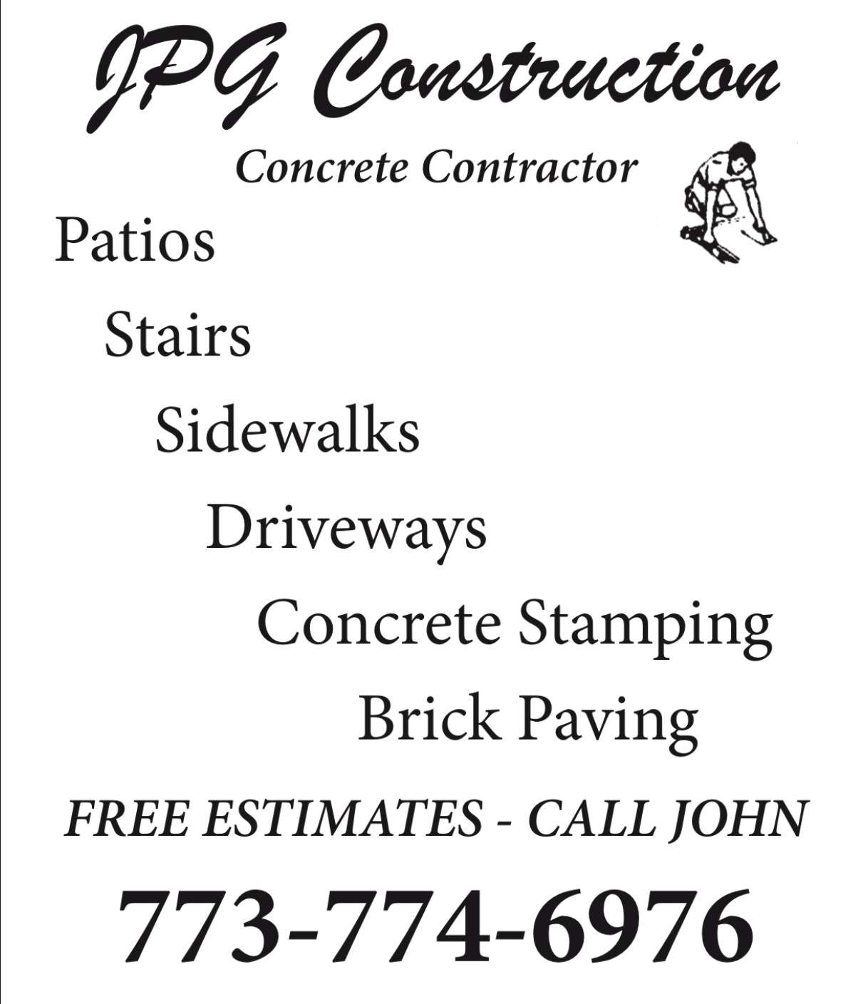 JPG Construction Company Logo