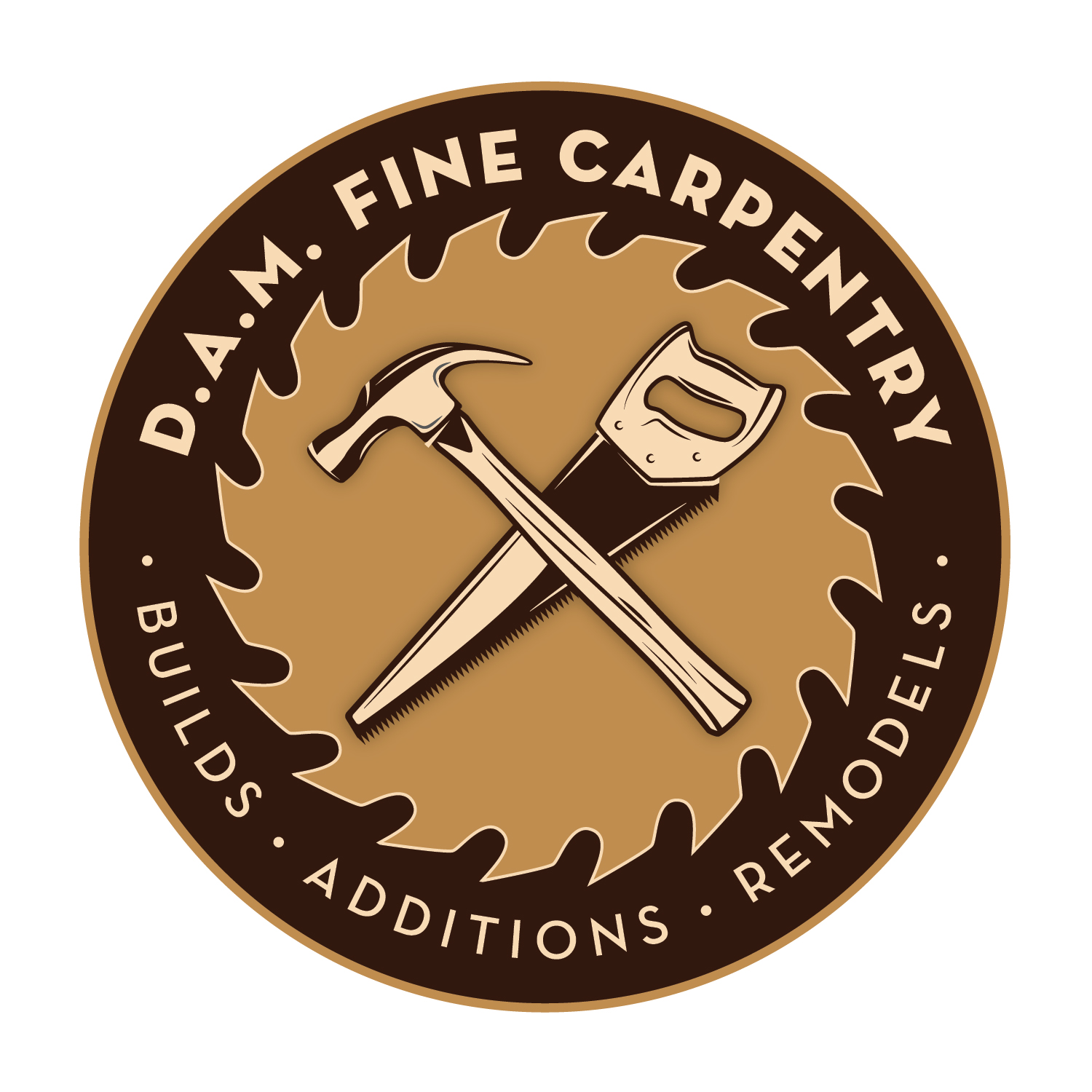 D.A.M. Fine Carpentry, LLC Logo