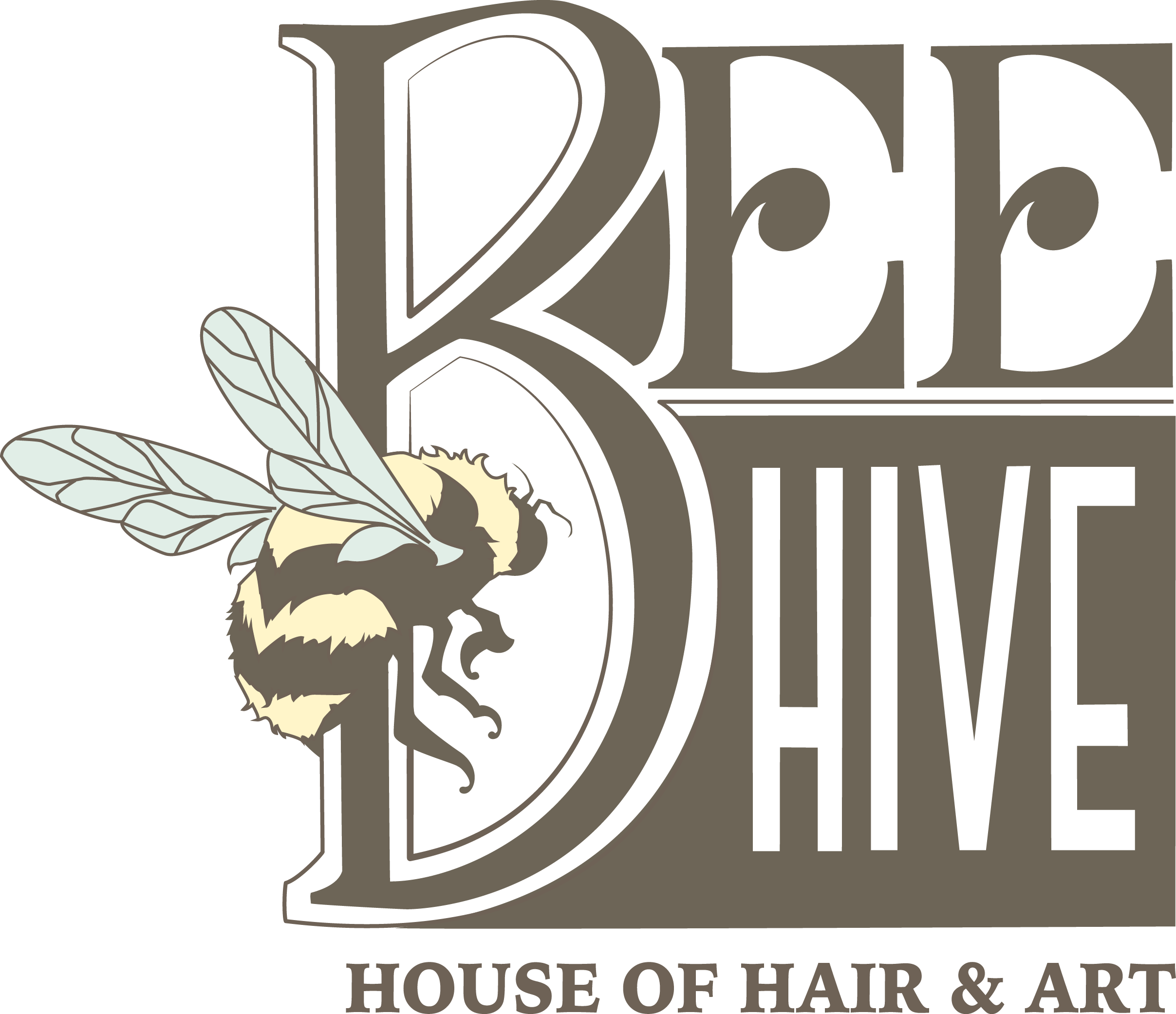 Bee Hive House of Hair and Art Logo