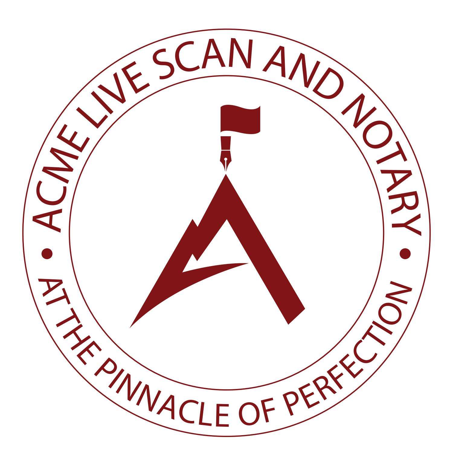 Acme Live Scan & Notary Logo