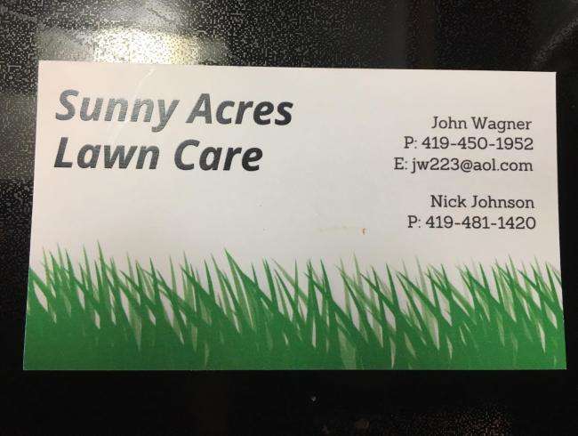 Sunny Acres Lawn Care Logo
