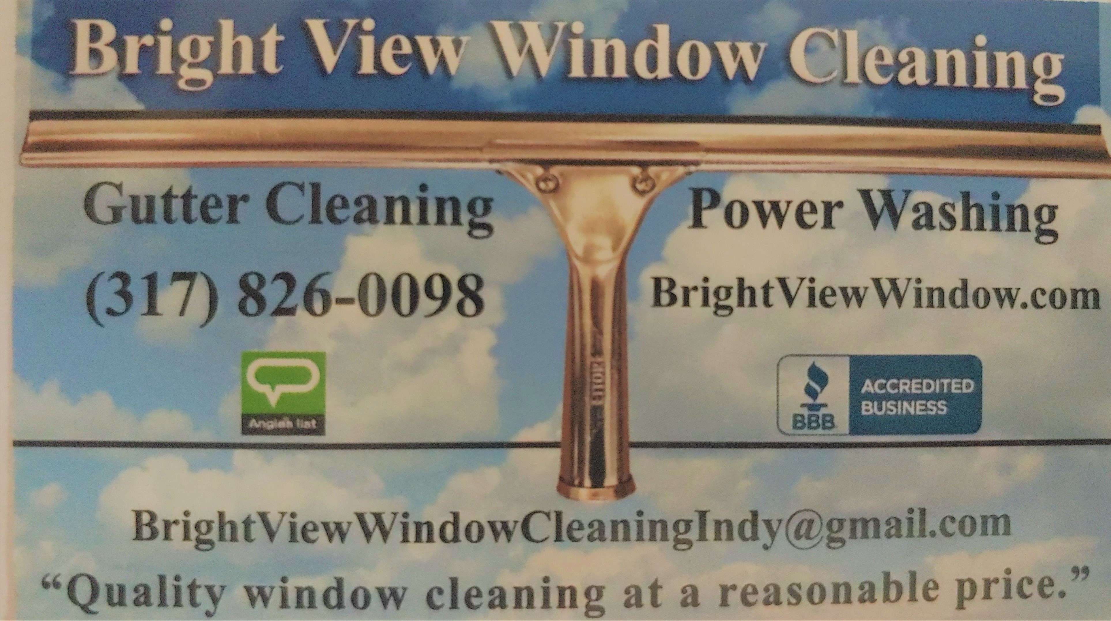 Bright View Window Cleaning Logo