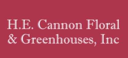 H E Cannon Floral Company Logo