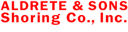 Aldrete & Sons Shoring Company, Inc. Logo