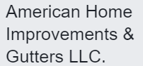 American Home Improvements and Gutters L.L.C. Logo