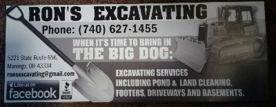 Ron's Excavating Logo