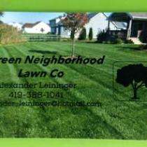 A Green Neighborhood Lawn Co. Logo