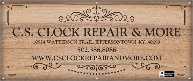 C.S. Clock Repair & More Logo