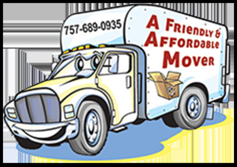 A Friendly & Affordable Mover Logo