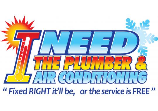 I Need the Plumber & Air Conditioning Logo