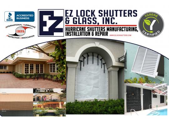 EZ Lock Shutters & Glass, Inc. Logo