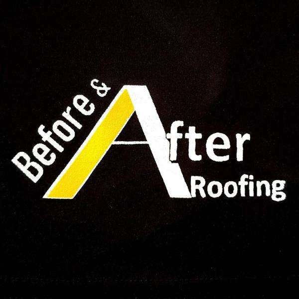 Before and After Roofing Logo