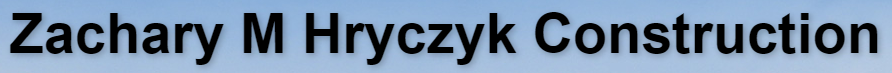 Zachary M Hryczyk Construction Logo