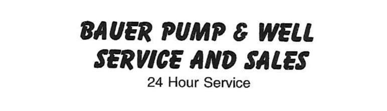 Bauer Pump & Well Service and Sales Logo