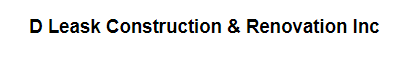 D Leask Construction and Renovation Ltd. Logo