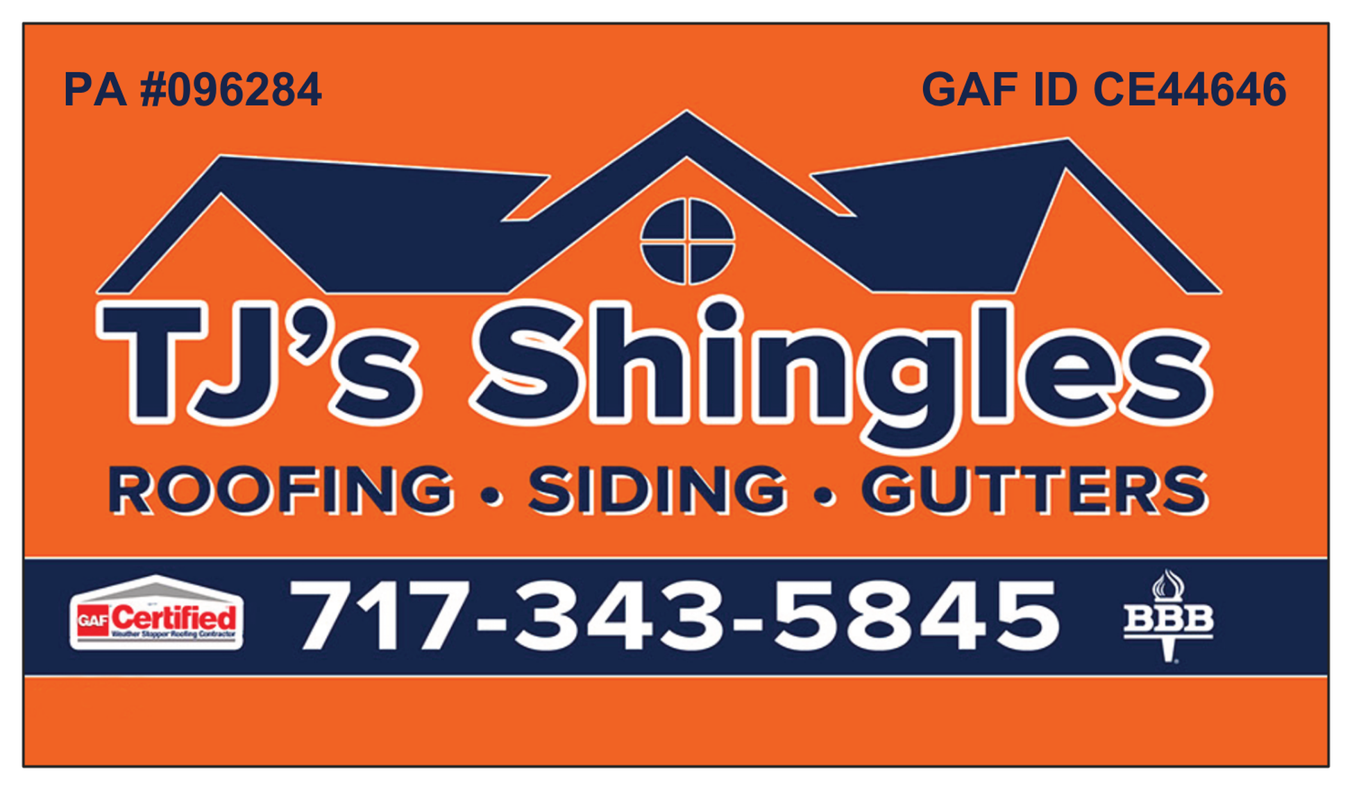 TJ's Shingles Logo