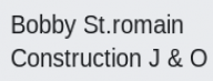 Bobby St. Romain Construction Logo