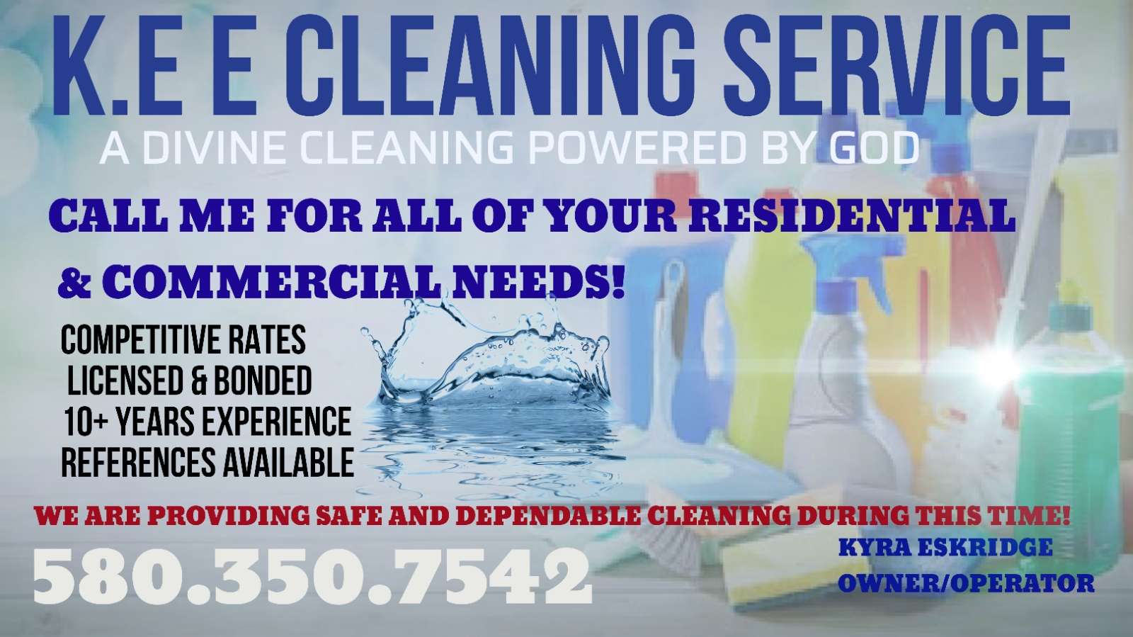 K.E.E Cleaning Service Logo