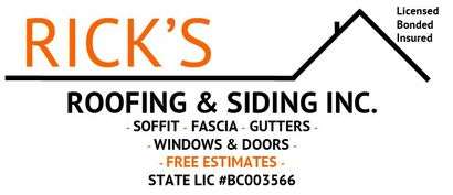Rick's Roofing & Siding, Inc. Logo