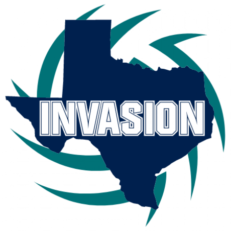 Texas Invasion Volleyball Logo