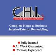 CHI Inc,Commercial & Residential Interiors/Exteriors Logo