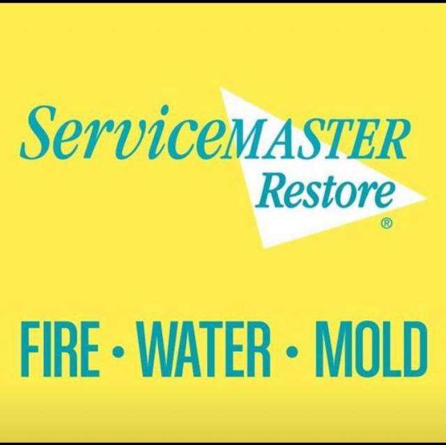 ServiceMaster Fire, Water, and Wind Damage Restoration Logo