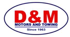 D & M Motors and Towing Logo