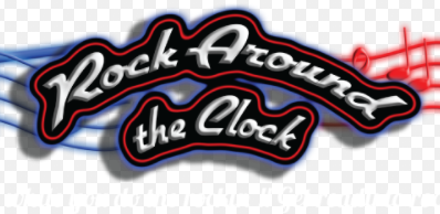 Rock Around the Clock Party Bus Adventures, LLC Logo