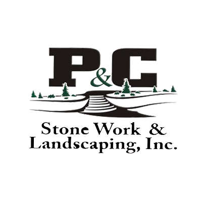 P & C Stone Work and Landscaping, Inc.  Logo