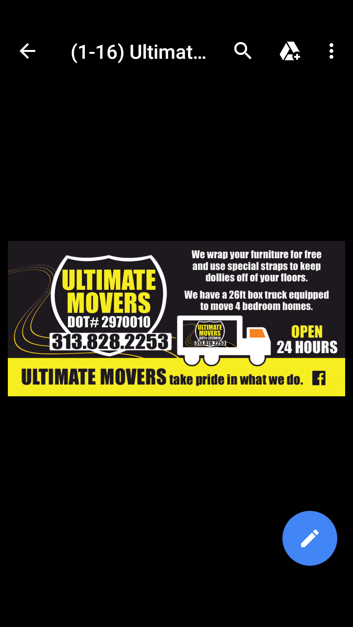 Ultimate Movers, LLC Logo