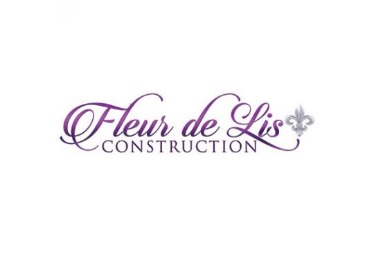 Fleur de Lis Construction Logo