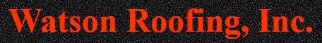 Watson Roofing, Inc. Logo