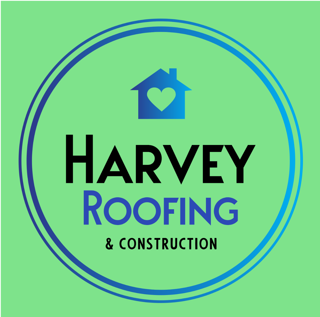 Harvey Roofing & Construction Logo