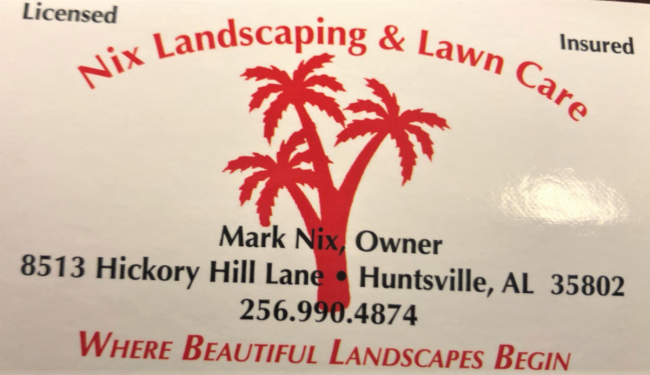 Nix Landscaping & Lawn Care Logo