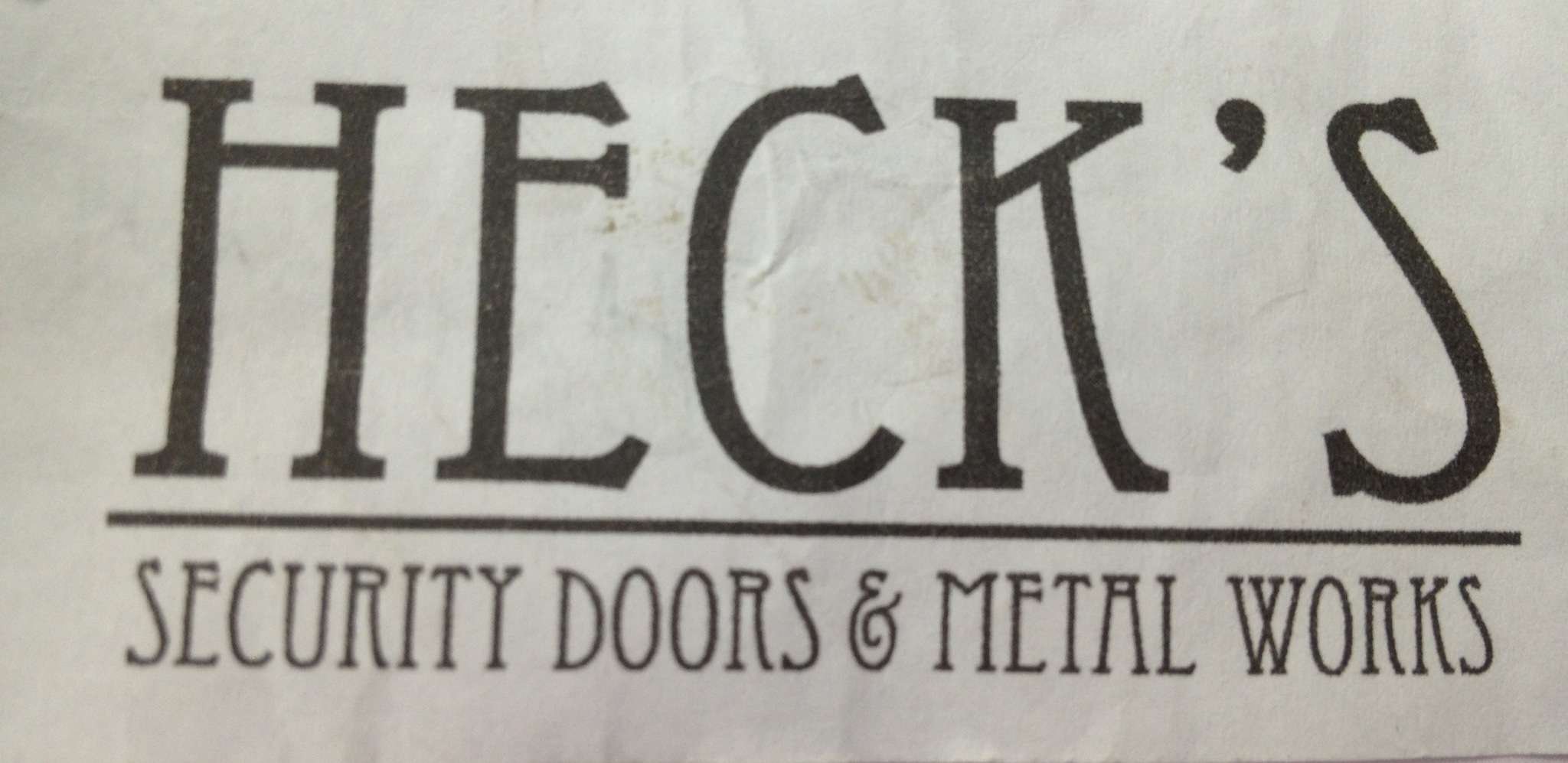 Heck's Metal Works Logo