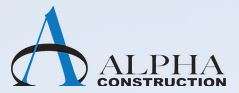 Alpha Construction LLC Logo