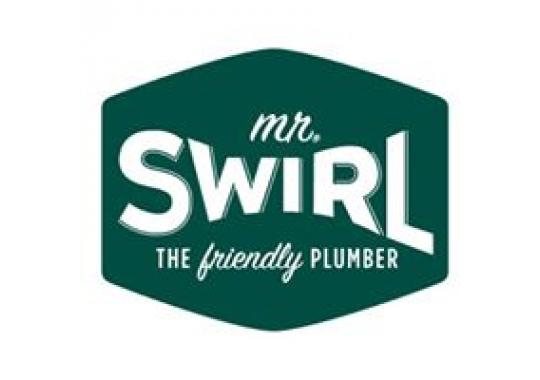 Mr. Swirl The Friendly Plumber Logo