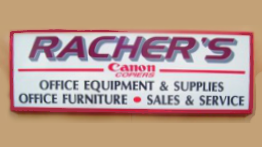 Racher's Office Equipment Logo