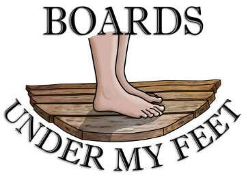 Boards Under My Feet Moving Company Logo