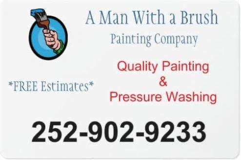 A Man With A Brush Painting Co. Logo