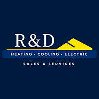 R & D Construction Co. Heating & Air Conditioning Logo