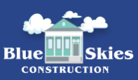 Blue Skies Construction Logo