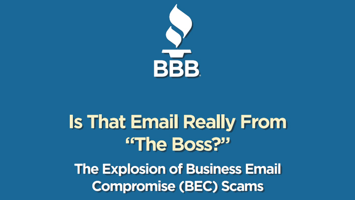 Business Email Compromise Scam Study Cover