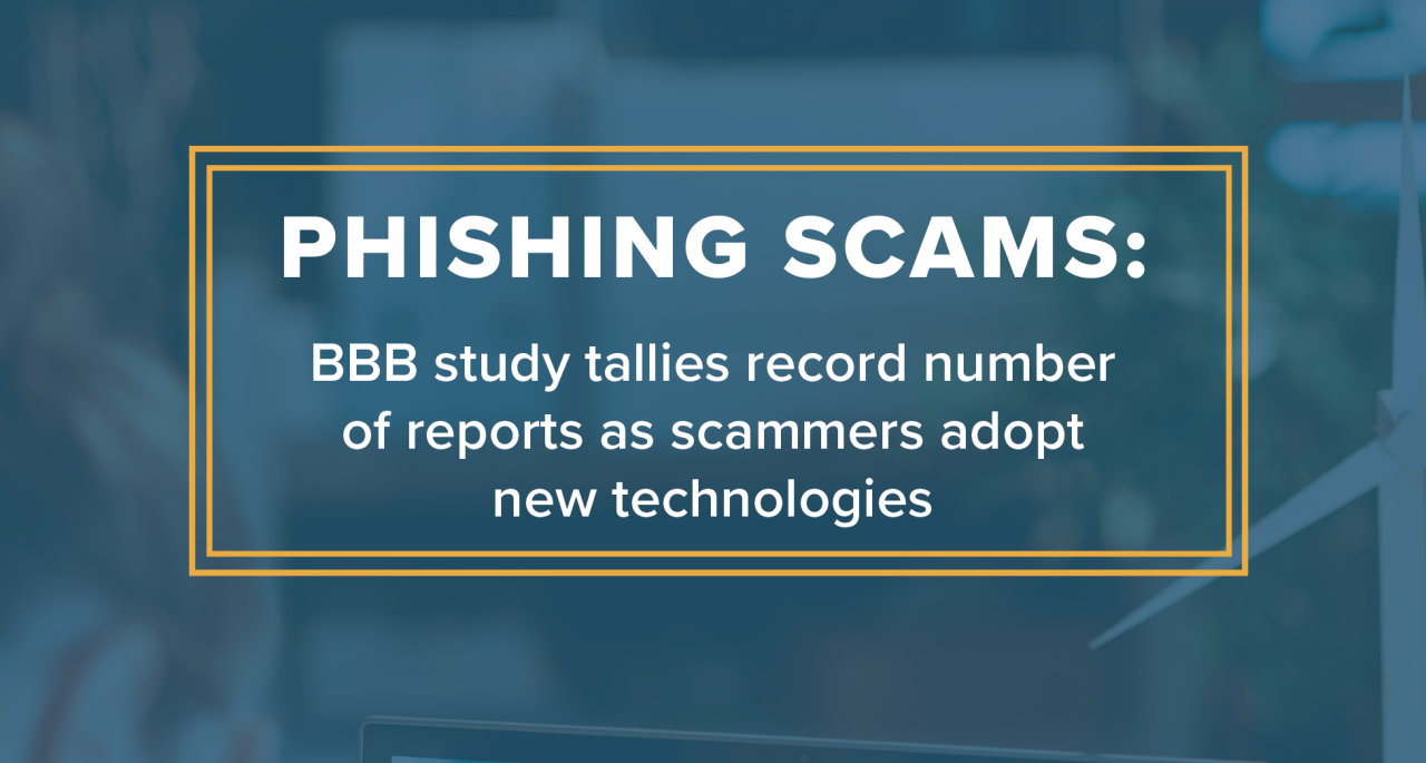 phishing scams BBB study