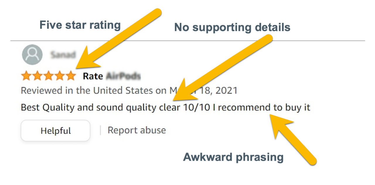 How to spot a fake online review