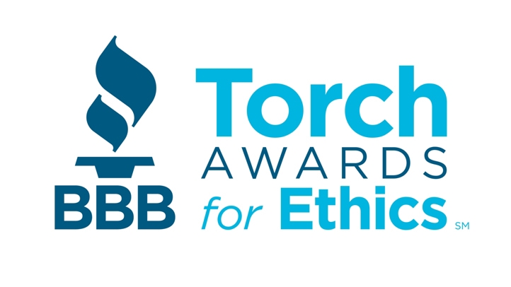 Torch Awards for Ethics Logo Two Tone Blue