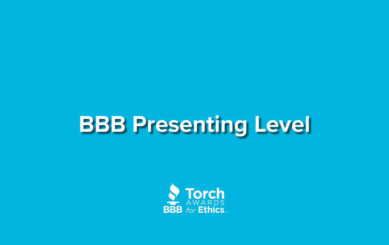 BBB Presenting level sponsorship